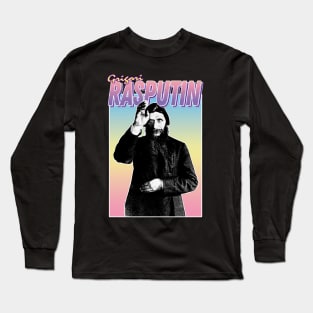 Grigori Rasputin - Graphic Design Statement Artwork Long Sleeve T-Shirt